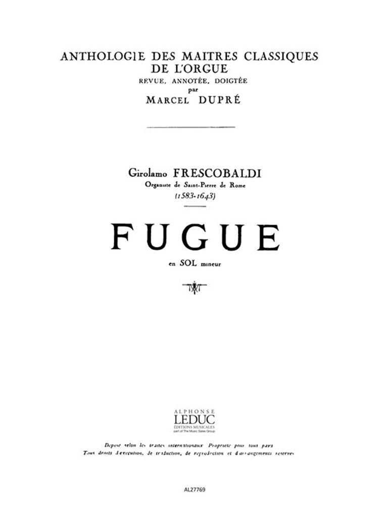 Fugue En Sol Mineur